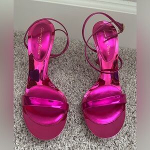 Gianvito Rossi - Metallic Pink - Strappy Heels